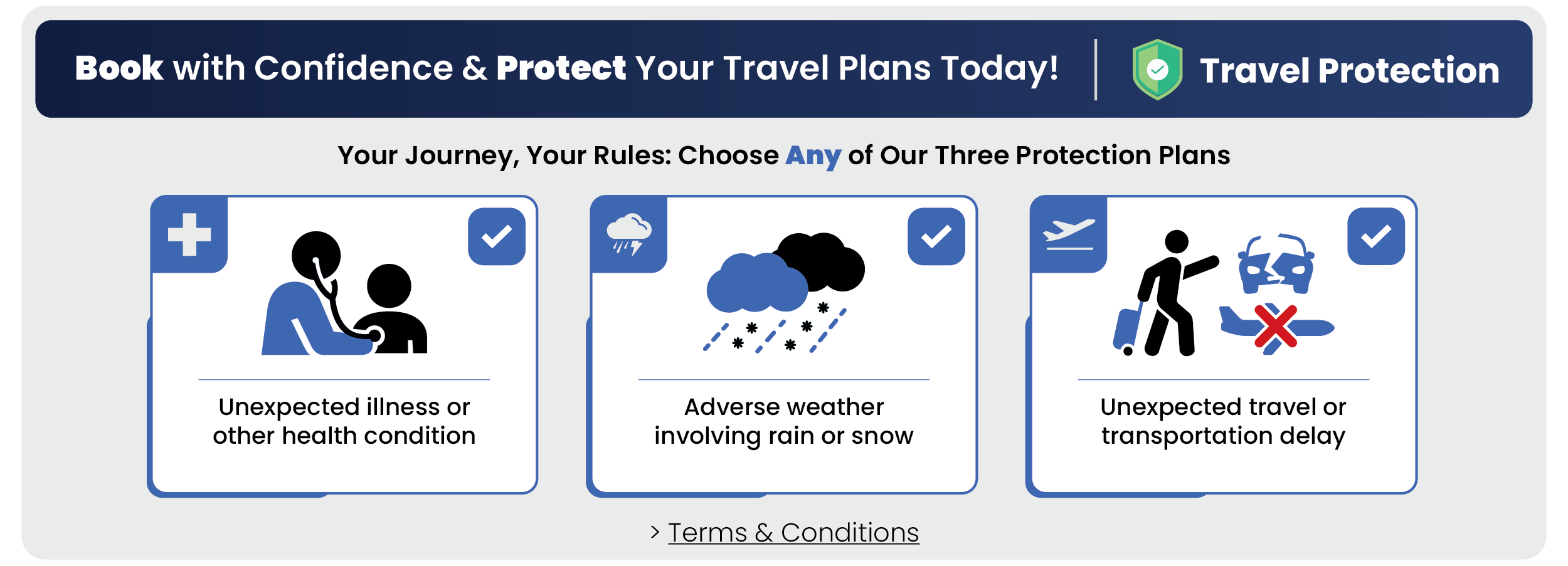 Options for travel protection